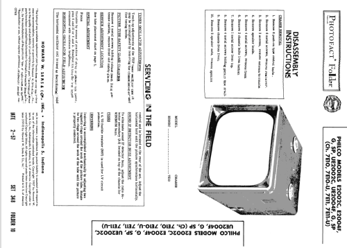 E2004F Ch= 7E11; Philco, Philadelphia (ID = 1855244) Television