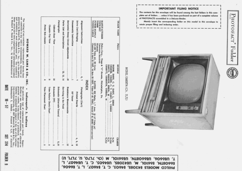 E6610L Ch= 7L71; Philco, Philadelphia (ID = 2449769) Televisión