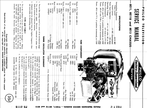 F2003I Ch= 8E11; Philco, Philadelphia (ID = 1179645) Television