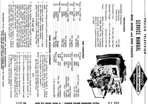 F3035SS Ch= 8H20; Philco, Philadelphia (ID = 1153939) Television