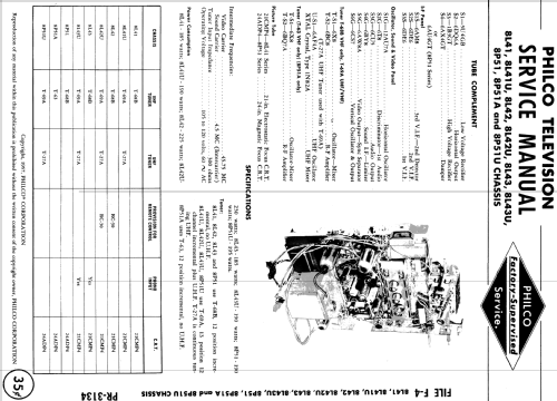 F4210L Ch= 8L41; Philco, Philadelphia (ID = 1148026) Television