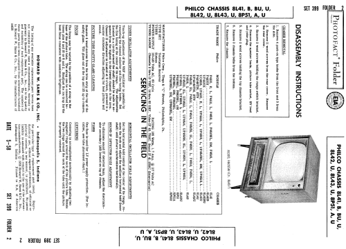 F4210L Ch= 8L41; Philco, Philadelphia (ID = 985299) Television