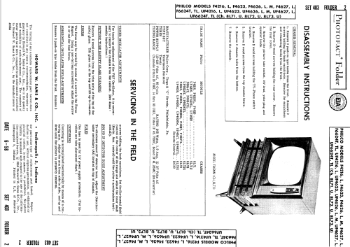 F4623 Ch= 8L71; Philco, Philadelphia (ID = 835063) Television