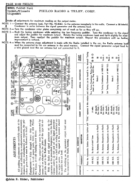 F-1640 Ford; Philco, Philadelphia (ID = 2870683) Car Radio