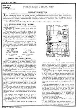 FT-6 Ford; Philco, Philadelphia (ID = 2858923) Car Radio