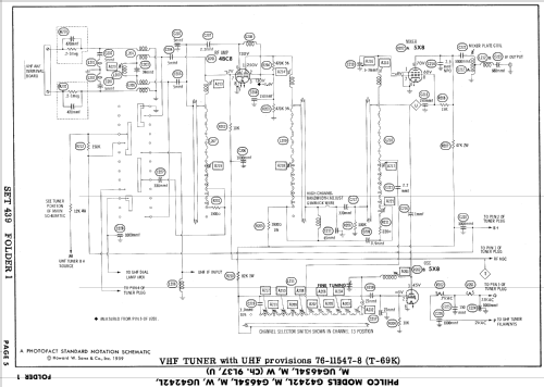 G4654M Ch= 9L37; Philco, Philadelphia (ID = 879734) Television