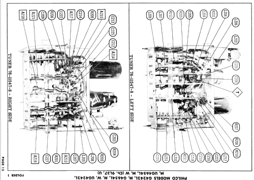 G4654M Ch= 9L37; Philco, Philadelphia (ID = 879744) Television