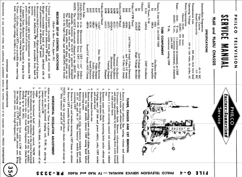 G4660SM Ch= 9L60; Philco, Philadelphia (ID = 1158609) Televisión