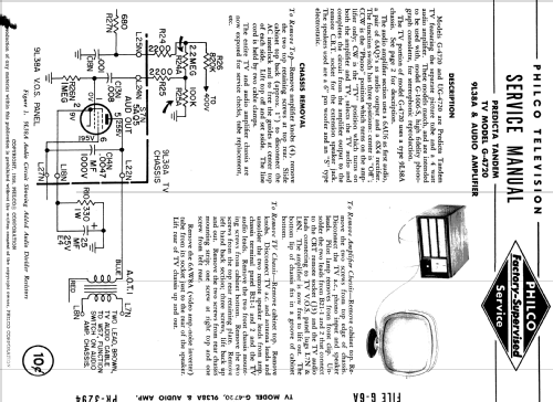 G4720L Ch= 9L38A; Philco, Philadelphia (ID = 1181456) Television