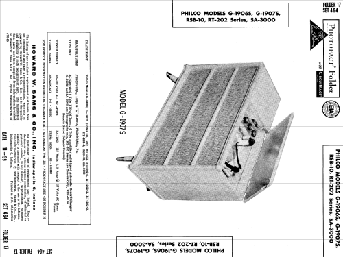 G-1906S Code 121; Philco, Philadelphia (ID = 612307) R-Player