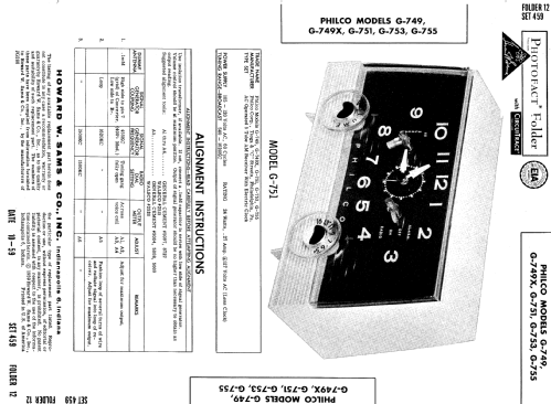 G-749 ; Philco, Philadelphia (ID = 593547) Radio