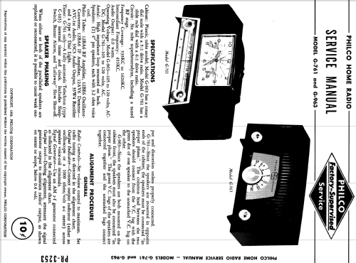 G-761 ; Philco, Philadelphia (ID = 1169544) Radio