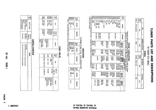 Predicta Siesta H3412L Ch= 10L43; Philco, Philadelphia (ID = 635584) Television