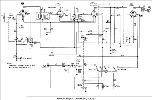 H-691 Code 124; Philco, Philadelphia (ID = 1177575) Radio