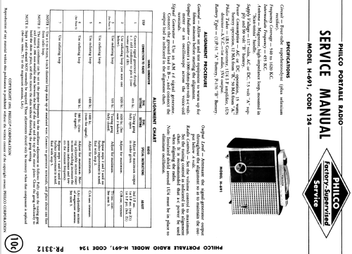 H-691 Code 124; Philco, Philadelphia (ID = 1177579) Radio