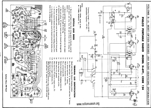 H-691 Code 124; Philco, Philadelphia (ID = 60013) Radio