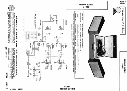 J-1423CR ; Philco, Philadelphia (ID = 639173) R-Player