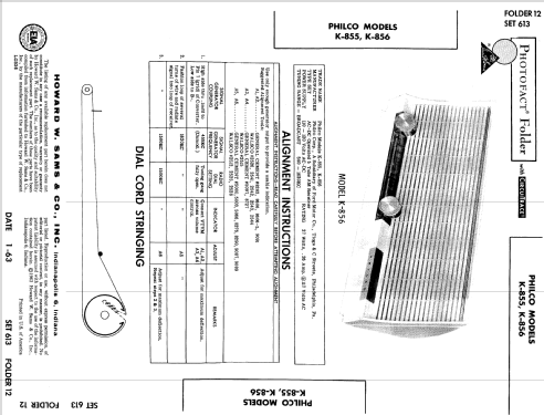 K-855 ; Philco, Philadelphia (ID = 529369) Radio