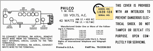 L-928 ; Philco, Philadelphia (ID = 3042515) Radio