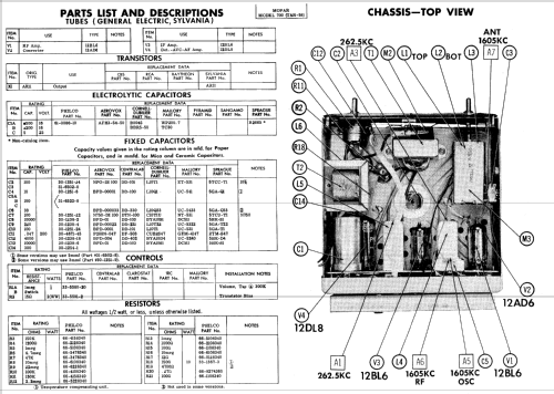 Mopar 700 Ch= TAR-58; Philco, Philadelphia (ID = 812688) Car Radio