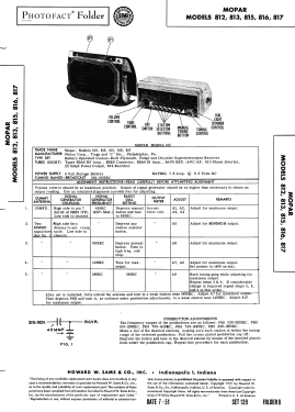 Mopar 812; Philco, Philadelphia (ID = 2938624) Car Radio