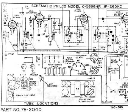 Mopar 912HR Ch= C-5696HR; Philco, Philadelphia (ID = 2688818) Car Radio