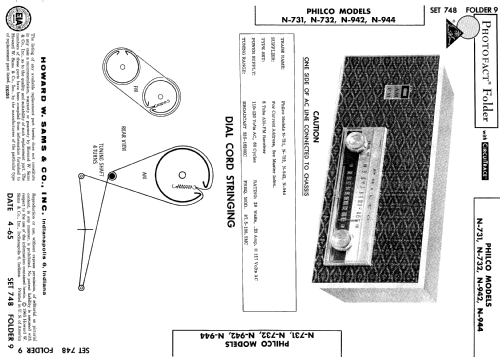 N-942 ; Philco, Philadelphia (ID = 529341) Radio