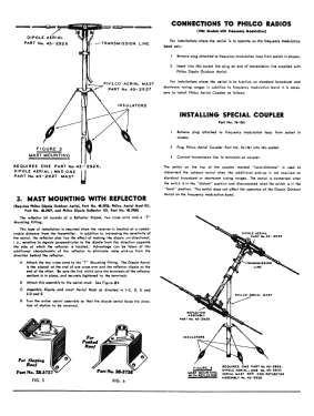 Dipole and Wire Outdoor Aerials 45-1462, 45-1469, 45-1494, 45-2926; Philco, Philadelphia (ID = 2931171) Antenna