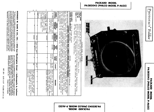 P-4635 ; Philco, Philadelphia (ID = 838749) Car Radio