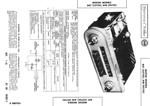 P-5701 Mopar 848; Philco, Philadelphia (ID = 2498446) Car Radio