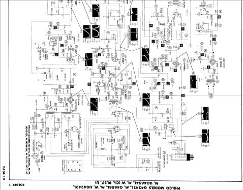 Predicta Holiday G4242M Ch= 9L37; Philco, Philadelphia (ID = 879908) Television