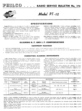 PT-12 Transitone; Philco, Philadelphia (ID = 2901795) Radio