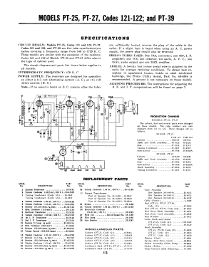 PT-25 Transitone; Philco, Philadelphia (ID = 2915050) Radio