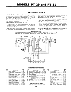 PT-29 Transitone; Philco, Philadelphia (ID = 2915058) Radio