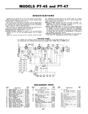 PT-47 Transitone; Philco, Philadelphia (ID = 2915074) Radio