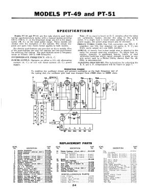 PT-51 Transitone; Philco, Philadelphia (ID = 2915078) Radio