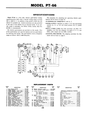 PT-66 Transitone; Philco, Philadelphia (ID = 2915083) Radio