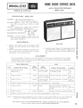 QT-93 ; Philco, Philadelphia (ID = 2929410) Radio