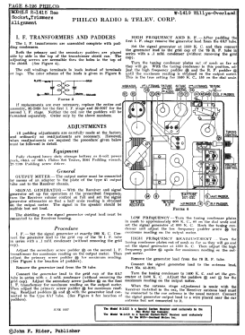 R-1415 Reo; Philco, Philadelphia (ID = 2867794) Car Radio