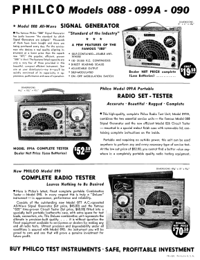 RF Signal Generator 088; Philco, Philadelphia (ID = 2900407) Equipment