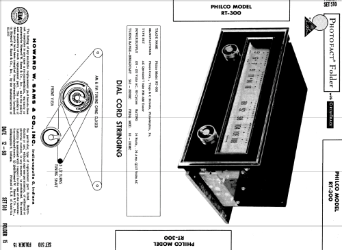 RT-300 ; Philco, Philadelphia (ID = 515989) Radio