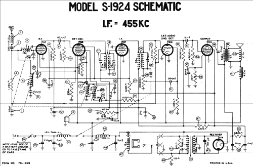 S-1924 Studebaker; Philco, Philadelphia (ID = 500219) Car Radio