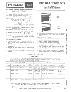 ST998 ; Philco, Philadelphia (ID = 2930858) Radio