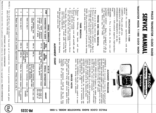 T1000-124 Predicta ; Philco, Philadelphia (ID = 1178535) Radio