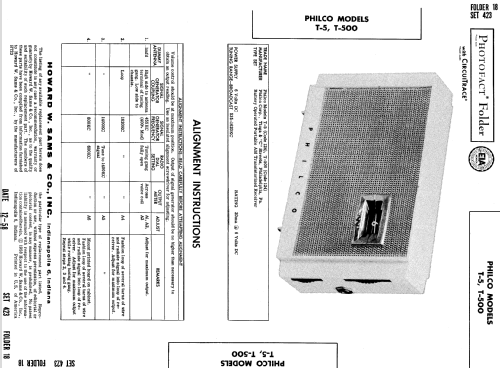 T-500 Code 124; Philco, Philadelphia (ID = 745936) Radio