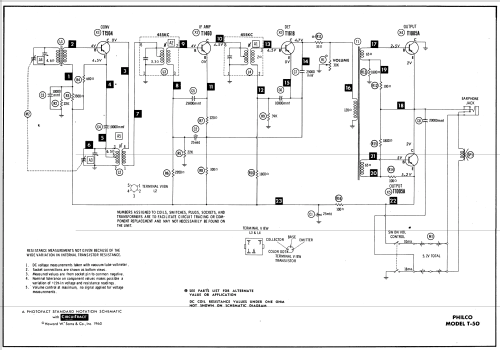 Transistor T-50-124; Philco, Philadelphia (ID = 545944) Radio