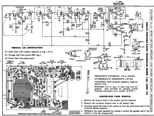 T-60 Code 124; Philco, Philadelphia (ID = 60009) Radio