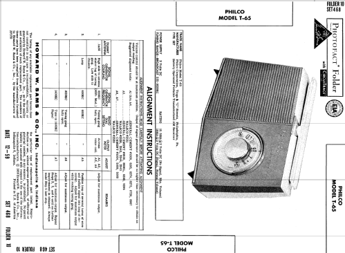 Transistor T65-124; Philco, Philadelphia (ID = 607076) Radio