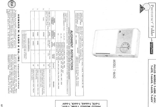 Transistor 6 T-66 Code 126; Philco, Philadelphia (ID = 553745) Radio