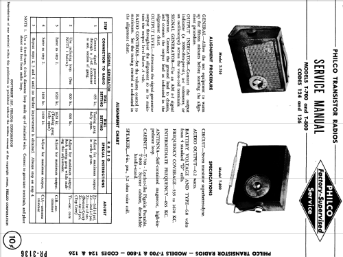 T-700 Code 124; Philco, Philadelphia (ID = 1179139) Radio